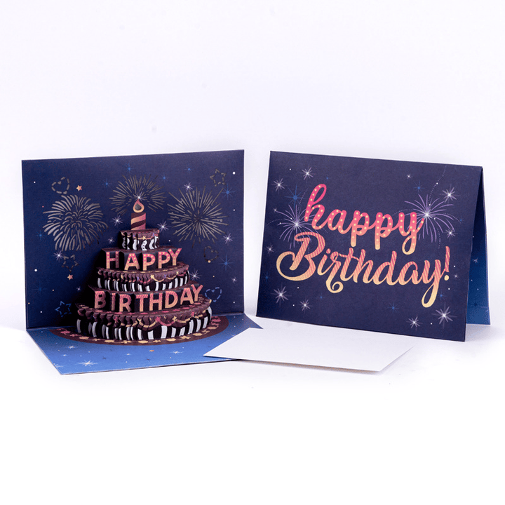 Fireworks Pop Up Cake Light and Music Happy Birthday Card Gift – Newzyhoome